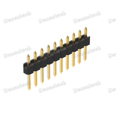 Denentech 2.54mm Pitch Single Row Straight Pin Header Connector photo-2