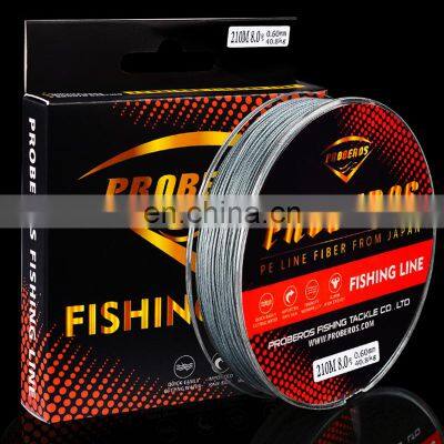 Amazon Box Packaging 8 Weaves 210m big game fishing line braid fishing line 8 strands