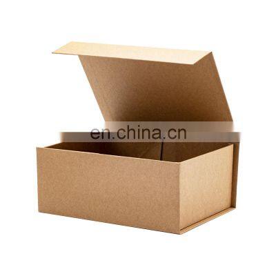 Custom Your Logo Printing Brown Magnetic Closure Kraft Paper Gift Box Packaging photo-4