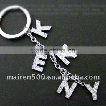 free shipping rhinestone DIY letter pendant