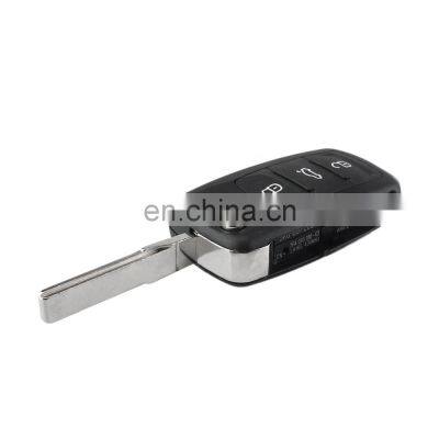 3+1 4 Buttons Flip Folding Remote Smart Car Key Shell Case Cover Fob Blank For Volkswagen VW Touareg photo-3