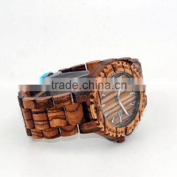 Summer Style Quartz Hand Watch,water Resistance Eco-friendly Materia Natural Wooden Wrist Watch