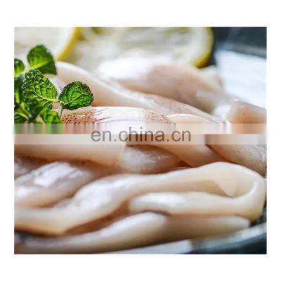 Hot sale IQF frozen illex squid strip skin on