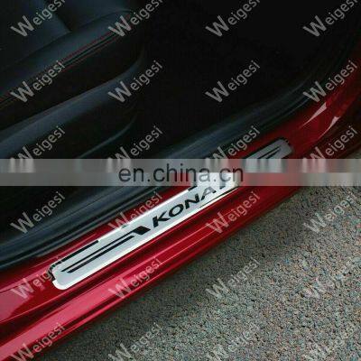 Factory Direct For Hyundai Kona 2015-2022 Car Accessories Door Sill Scuff Plate Cover Entry Pedal