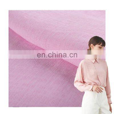 Polyester Viscose Nylon spandex fabric manufacturer plain dyed fabric for dress and blouses