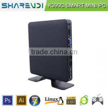 Celeron 1037U 1.86Ghz mini computer thin client pc K390C sharevdi plastic rubber oil shell low electric consumption