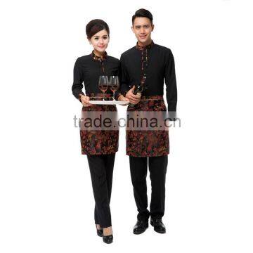 black hotel restaurant waitress uniform