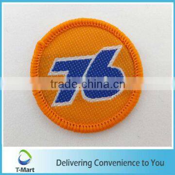 76 Embroidery Badge/Sticker/patch design woven label for clothings, bags, and garments