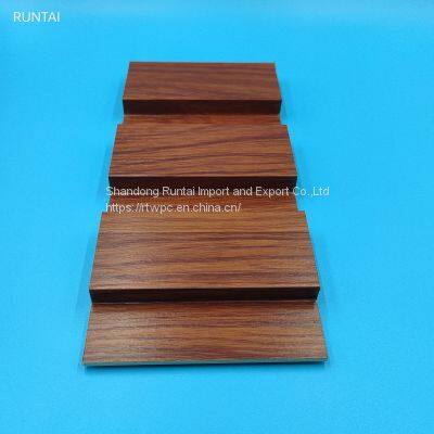 Indoor Interior Decoration Wood Color WPC Wall Panel 195-14mm photo-4
