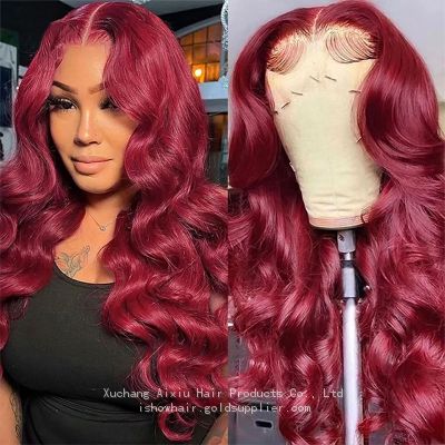 99j#body wave Lace Front Wig Human Hair Wigs 13X4 Ginger Lace Front Wig