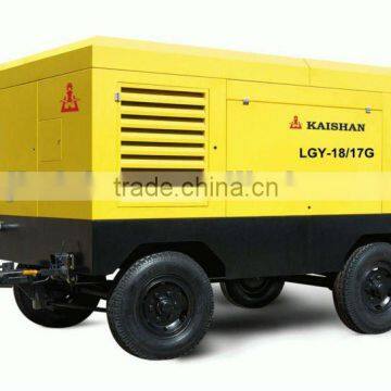 KAISHAN Brand Mining LGY-18/17G High efficiency and energy saving Motor driven portable screw air compressor