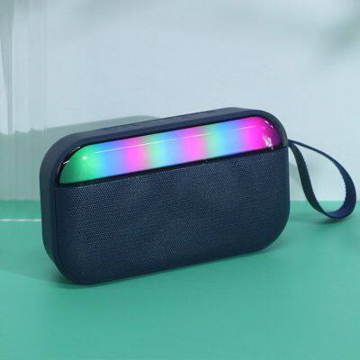 New BS56D Wireless Bluetooth Speaker Portable Column 360 Stereo Subwoofer FM Radio Card Creative Rhythm Color Lights Gift Sound