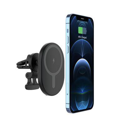 Factory price car magnetic wireless charger on-board bracket suitable for phone 15W fast wireless charging