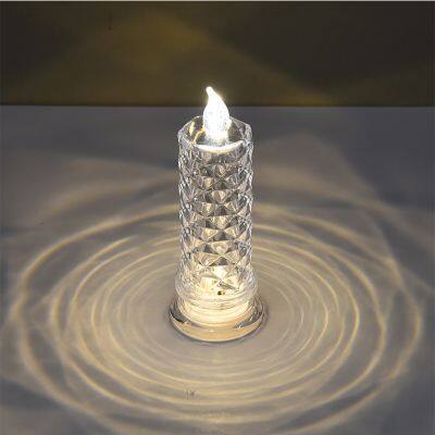 LED Rose Halo Candle Light Romantic Night Light Creative Luminous Electronic Candle Night Light photo-5