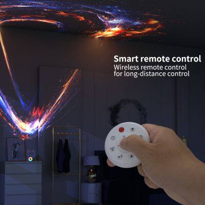 13 in 1 HD Film Galaxy Projector Bluetooth Speaker White Noise Home Planetarium With Remote Control Desk Lamp For Kids Bedroom photo-6