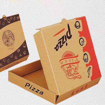 Chinese Manufacturer Supply Custom Boxes Full-Color Printing 10/12/14/16 Inches Pizza Box
