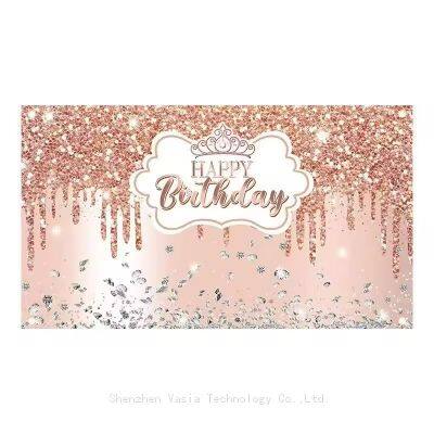 Stoff-Banner für den 1. Geburtstag - Fotohintergrund für die Kleinkindfeierdekoration