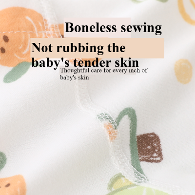 Cotton Baby Suit Kids 2pcs Set Belly Protector Long Sleeve Children's Pajamas Home Clothes With Wholdsale photo-3