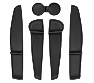 TPE Car Door Organizer Tray and Cup Holder for 2025 Tesla Model Y Juniper - Model DZ25046600
