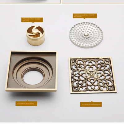 Antique Carved European-Style European-Style Odor-Proof Insect-Resistant for Modern Household Bathroom Hotel Shower Washing Machine