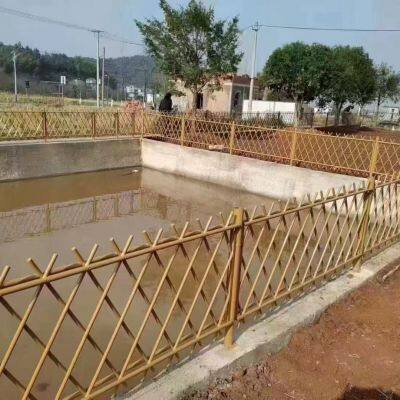 Imitation Bamboo Privacy Fence With Reinforced Aluminum Base