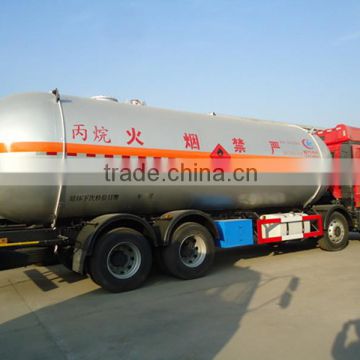 FAW 34.5m3 lpg tank truck,8x4 tanker truck capacity in United Arab Emirates