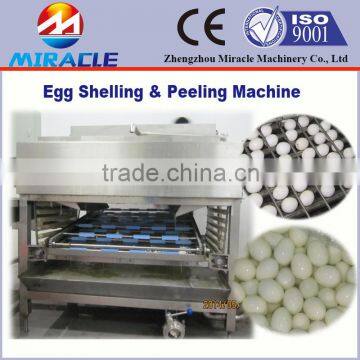 100% stainless steel egg shelling & peeling machine from egg processing line