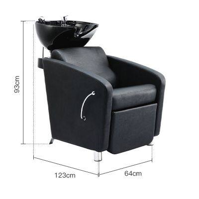 Factory Direct Sale for Hair Salon Salon Wash Basin and Chair With Head Spa Shampoo Bed and Multifunction Massage Shampoo Chair photo-5