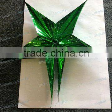 Christmas Holiday Decoration for Metailized Colorful Star