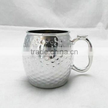 2016 New available Hammered 16oz mirror silver finished moscow mule mug