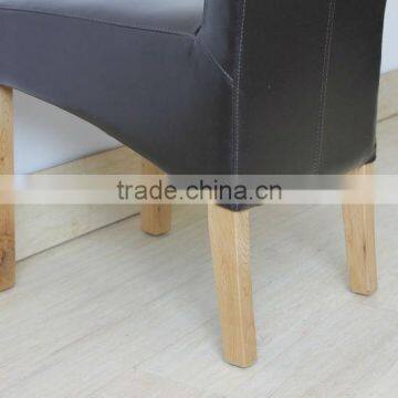 RCH-4065-4 Black High Back Roll Head PU Leather Dining Chair photo-6