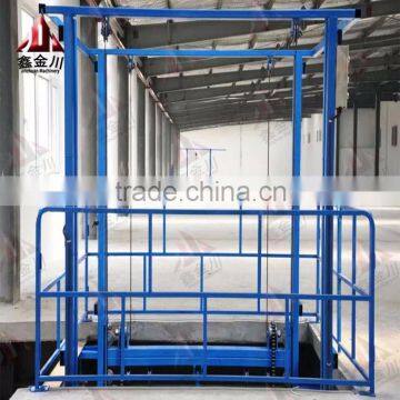 Vertical Hydraulic Guide Rail Freight Elevator Lift /vertical Guide Rail Elevators Hydraulic Warehouse Cargo Lift