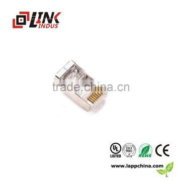 rj45 crystal plug cat5e cat6 keystone module plug shield and unshield