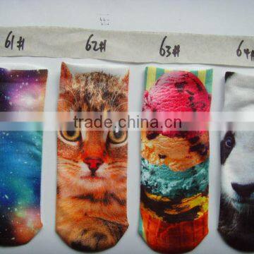 women sublimation print graphic socks