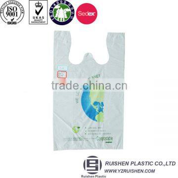 Cornstarch Biodegradable T-shirt Bag