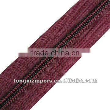 nylon lace zipper roll used for luggage,sheets,sleepbag