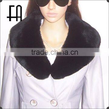 Factory direct wholesale price big rex rabbit fur collar / rabbit fur collar for winter garment