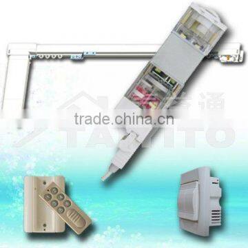 TAIYITO flat-open electric curtain,automatic curtain, electric curtain system