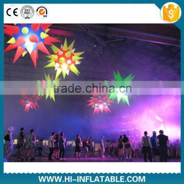 Best sale prom decorations items inflatable star with shinning led light for stage decoration