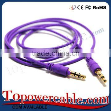 China Wholesale 3.5mm Male To Male 1/2/3m Long Aux Cable Cord