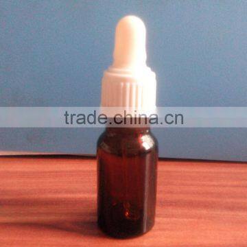 10ml amber essential oil bottle with white dropper Guangzhou Wholesale