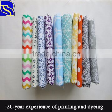 western textile cool and mild 100% cotton satin printed fabric