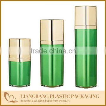 2013 New green squre airless bottle with screw pump