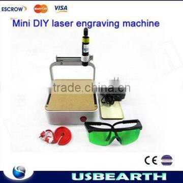 DIY mini laser engraving machine with USB port interface for making mobile phone shell 250MW mini laser engraver,