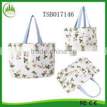 New product fashion latest for ladies full printed canvas bag