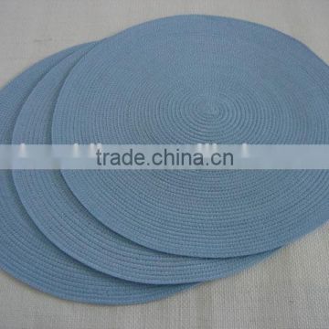 blue paper braid table mats