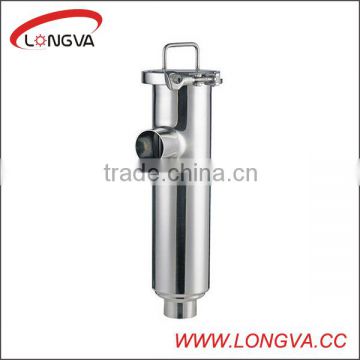 sanitary stainless welded angle type strainer