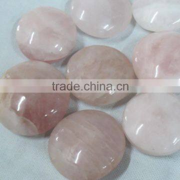 Rose Quartz Palm Stone Worry Stone Massage Stone Healing Stone photo-2