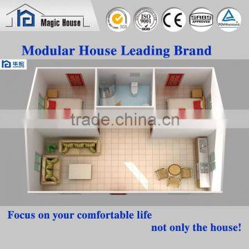 Modern heat and sound insulated prefab house china prefabricated house/villa