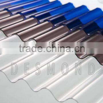 Desmond Polycarbonate Embossed Sheet Clear Blue High Quality photo-2